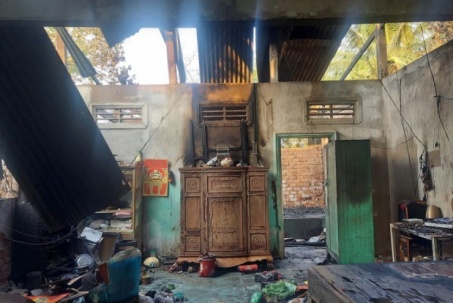 Cháu chế tạo bom xăng đốt nhà ông ngoại vì bị la rầy