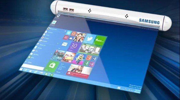 Ý tưởng màn hình cuộn của Samsung.