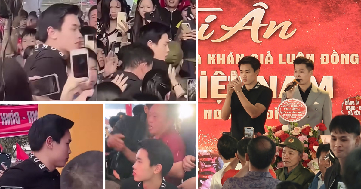 Đình Bắc cảm ơn mọi người đã đến. Anh cũng xin lỗi vì không thể chụp hình được với mọi người hết