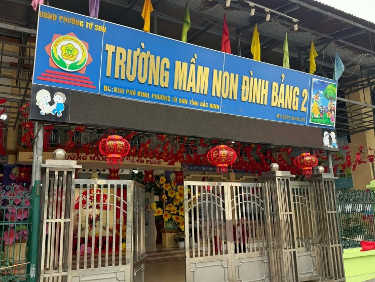 Trường mầm non Đình Bảng 2 - Bắc Ninh. (Ảnh: Hà Linh)