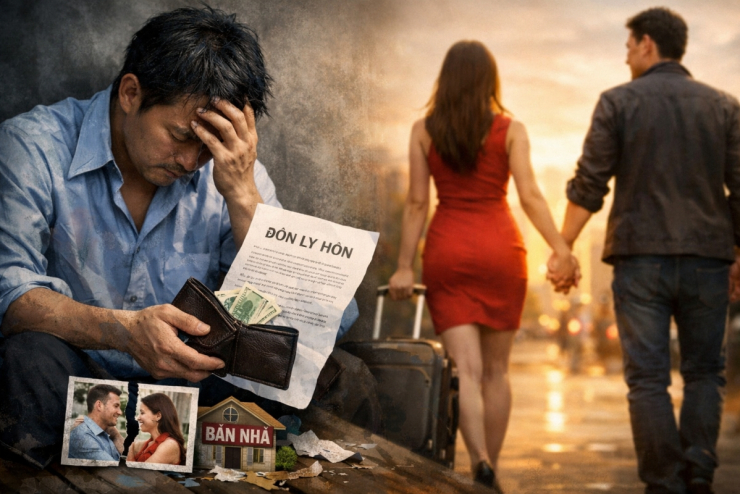 Tôi đã mất cả gia đình, cả người tình sau khi ly hôn (Ảnh minh họa: AI)