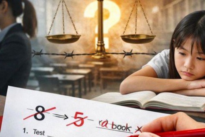 Sửa điểm học sinh: Khi cán cân liêm chính bị bẻ cong