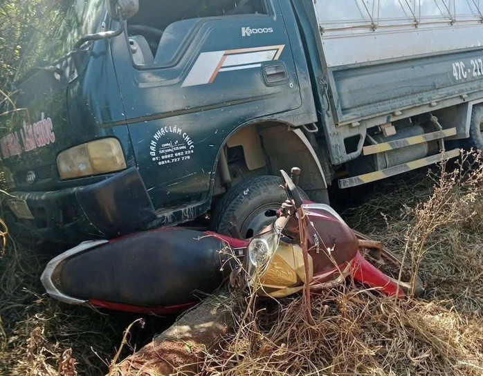 Xe tải tự trôi, tông 2 mẹ con thương vong