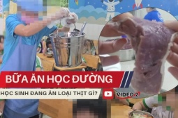 Sự thật phía sau những suất ăn học đường ở TPHCM: Sơ chế thịt trâu đông lạnh, thực đơn ghi thịt bò (Video kỳ 2)