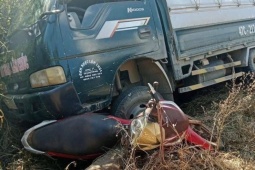 Xe tải tự trôi, cán cháu nhỏ tử vong thương tâm