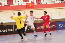 Video bóng đá futsal ĐT Lebanon - Việt Nam: Thẻ đỏ bất ngờ, rộng cửa đi tiếp (Vô địch châu Á)