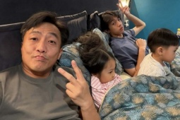 Ảnh sao 29/1: Cường Đôla 'bỏ rơi' vợ, ngủ riêng với ba con