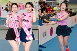 Nàng Kim “vén váy” tâng bóng pha trò, người đẹp Kiều Trinh giành Hoa khôi Pickleball