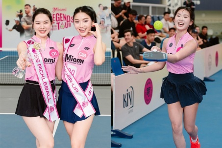 Nàng Kim “vén váy” tâng bóng pha trò, người đẹp Kiều Trinh giành Hoa khôi Pickleball