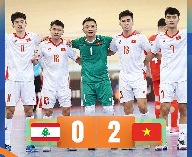 ĐT futsal Việt Nam đánh bại Lebanon chiều ngày 29/1.