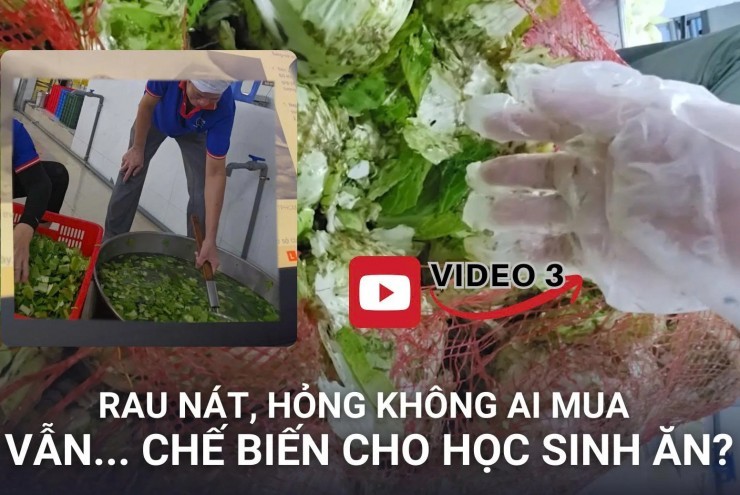 Sự thật phía sau những suất ăn học đường ở TP.HCM: Rau nát, hỏng vẫn chế biến suất ăn cho học sinh (Video kỳ 3)