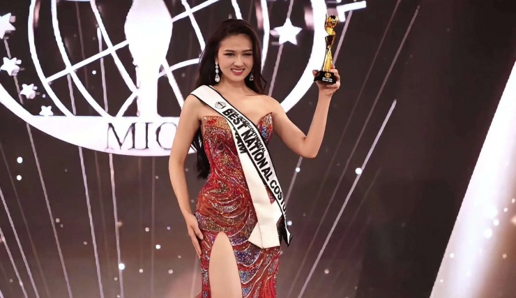 Á hậu Thu Ngân dừng chân tại Top 23&nbsp;Miss Intercontinental. (Ảnh: EKCC)