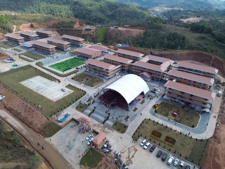 Cận cảnh trường học hiện đại bậc nhất vùng biên giới Điện Biên sắp khánh thành - 10