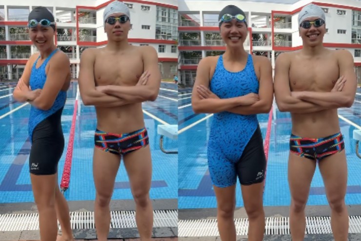 Ánh Viên bơi thắng em trai Quang Thuấn, fan phát hiện cô chị "ăn gian"