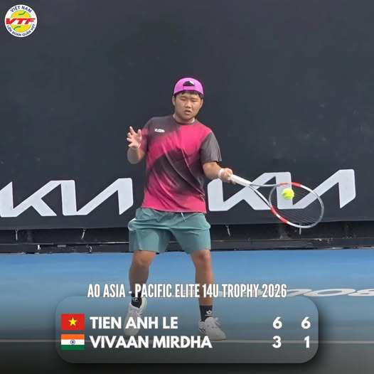 Lê Tiến Anh vào bán kết U14 Úc mở rộng, khoe được gặp Zverev - 1