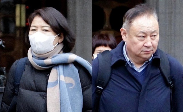 Vợ chồng ông Lưu Vệ Đông.