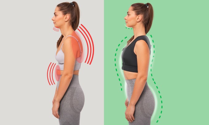 Điều chỉnh tư thế đứng, ngồi giúp vóc dáng trông cao và thon gọn hơn.