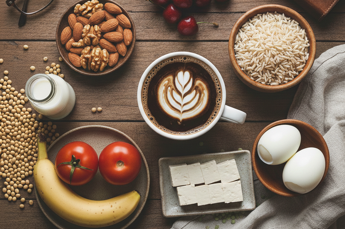 Bổ sung thực phẩm giàu melatonin sẽ giúp bạn giảm béo, giảm trầm cảm dễ dàng hơn - Minh họa AI: Thu Anh