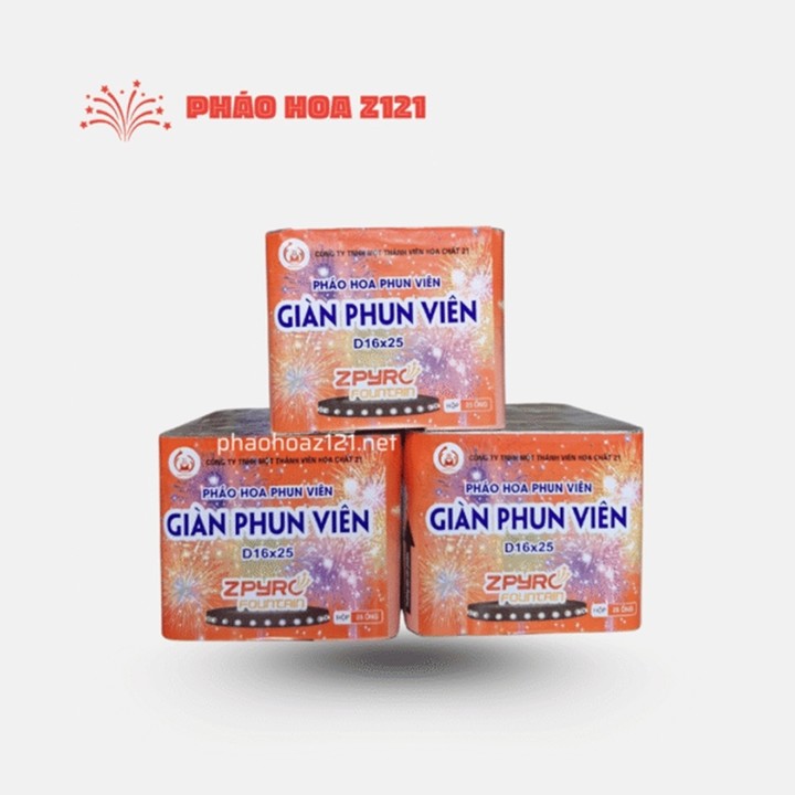 Pháo hoa phun viên của Bộ Quốc phòng. (Ảnh: Phaohoaz121)
