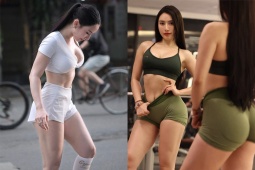 Hot girl Trang Lê vóc dáng nóng bỏng, chạy bộ xuyên Tết để "phá đảo" các giải chạy
