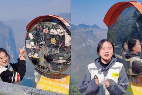 Clip nhóm bạn trẻ lau gương cầu lồi trên đèo Mã Pì Lèng hút 2,3 triệu lượt xem