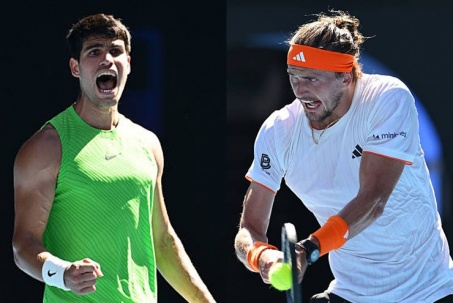 Kết quả tennis Alcaraz - Zverev: Rượt đuổi nghẹt thở (Australian Open)