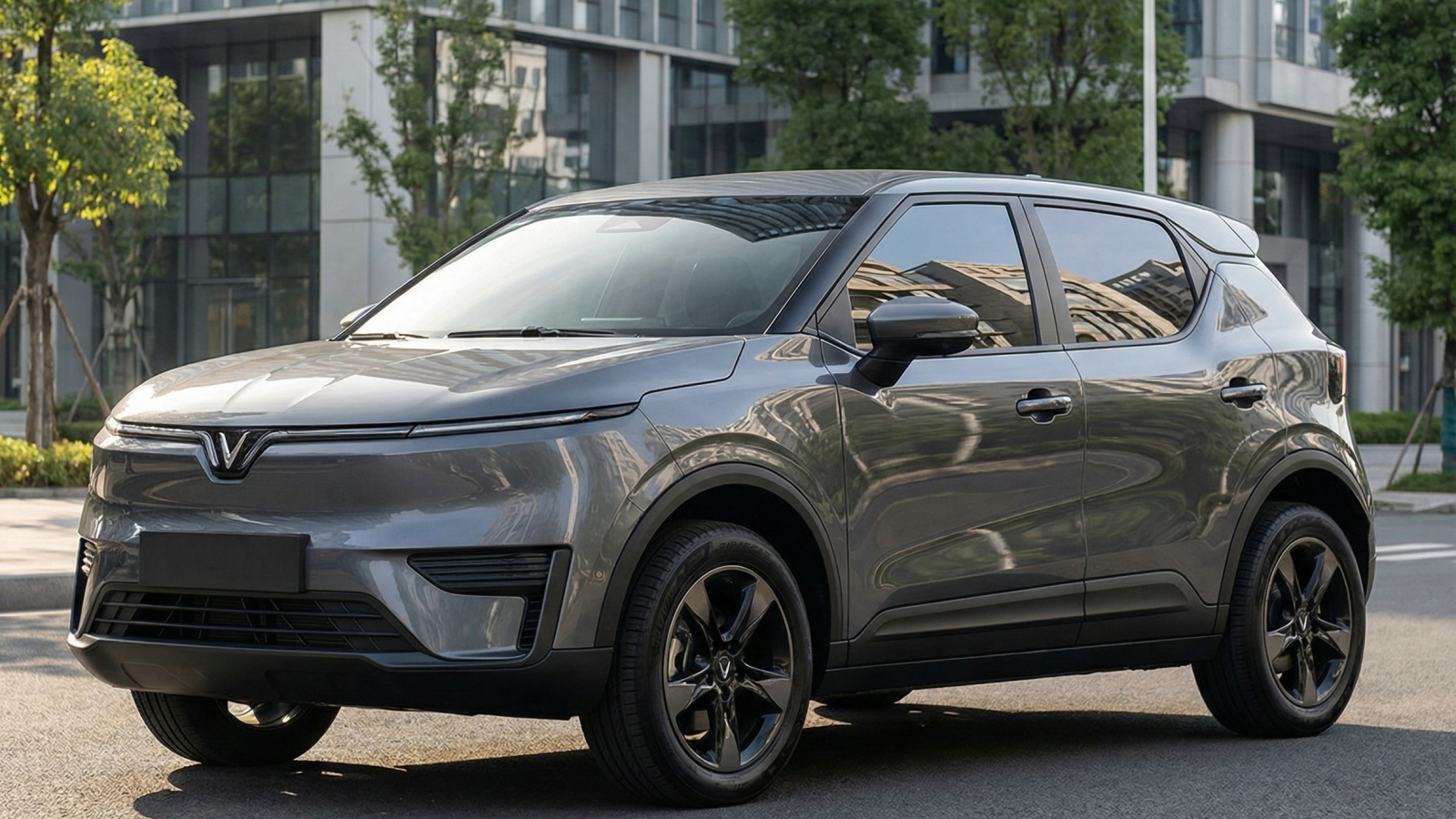 Mẫu xe VinFast VF 5 được AI dựng lên.