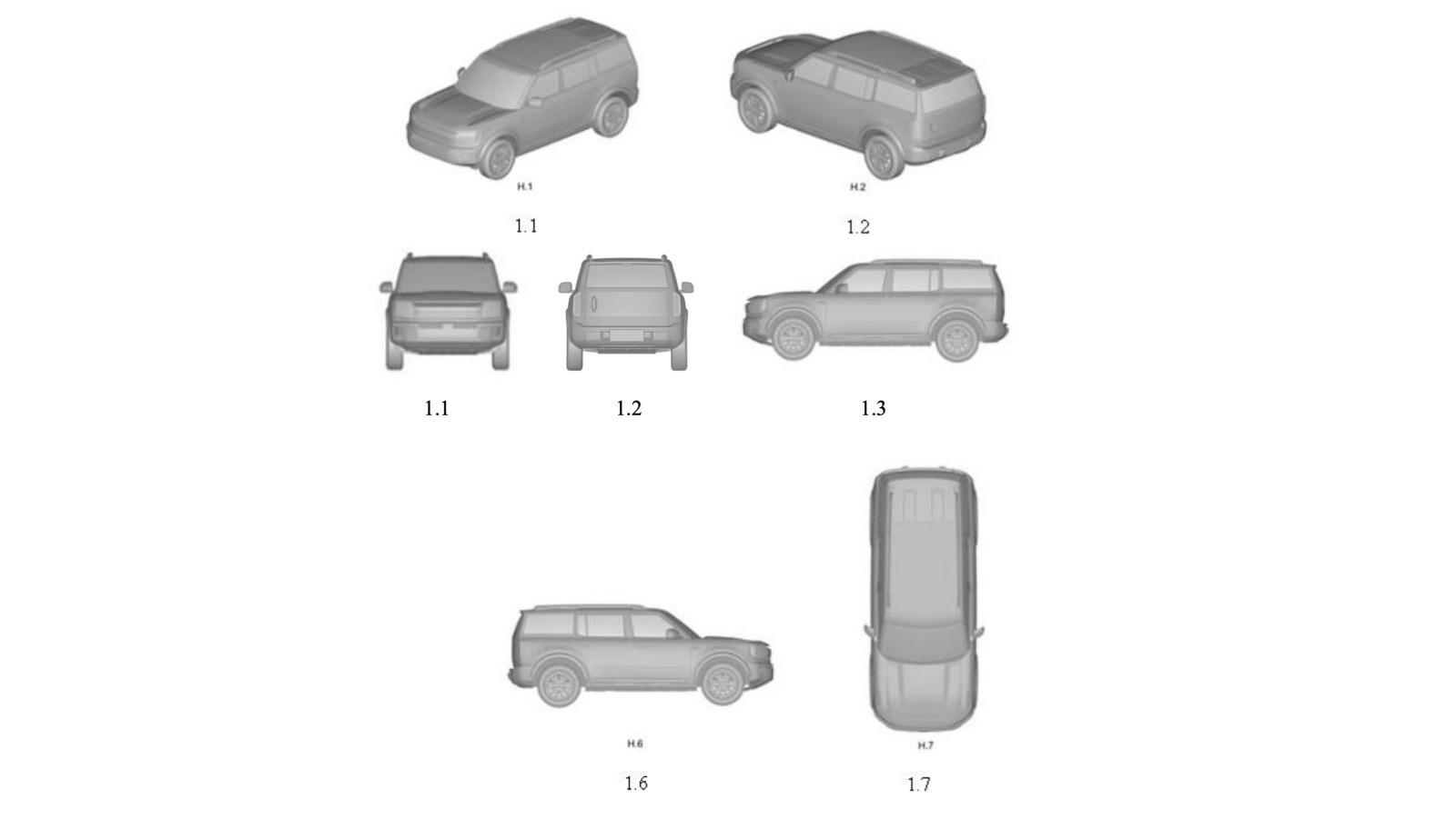 Tổng thế xe mới được Ford Việt Nam đăng ký bảo hộ kiểu dáng.