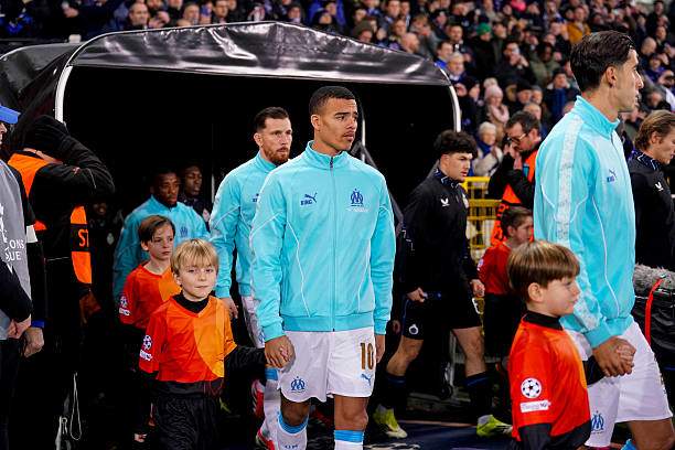 Greenwood và các đồng đội Marseille không tránh được sự chỉ trích của dư luận sau trận thua Club Brugge