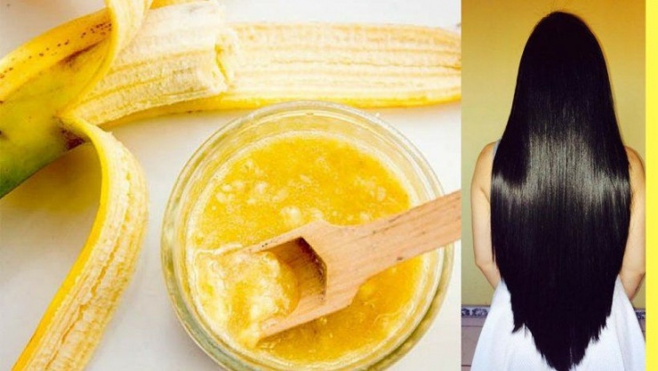 Mặt nạ chuối giúp cải thiện tóc xơ rối.