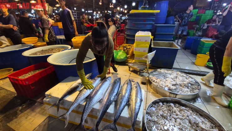 Cá thu, mặt hàng tiêu thụ mạnh mùa Tết ở chợ Bình Điền