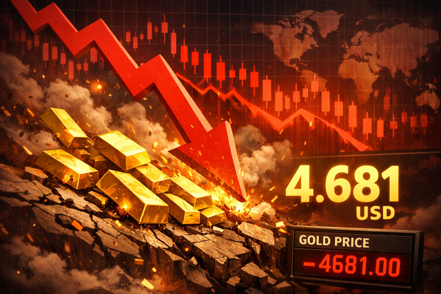 Giá vàng thế giới lao dốc cực mạnh, bốc hơi gần 1.000 USD.