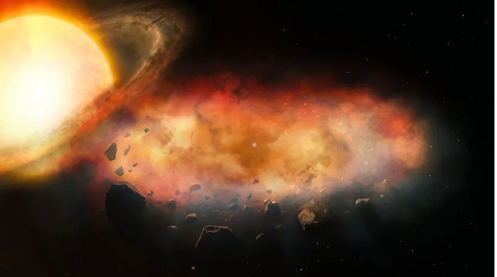 Một đám mây kim loại bí ẩn vừa xuất hiện, có thể che giấu "Mặt Trời thứ 3" - Ảnh minh họa: ĐÀI QUAN SÁT GEMINI