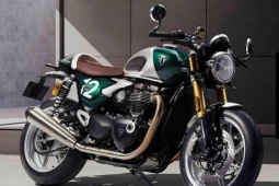 Cận cảnh Triumph Speed Twin 1200 Cafe Racer Edition 2026 bản giới hạn 800 xe