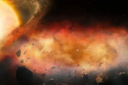 Đám mây kim loại khổng lồ hiện giữa trời, bao vây "Mặt Trời thứ 3"