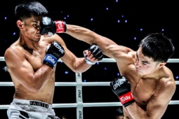 Cao thủ gốc Việt đấm như máy, chỉ 59 giây hạ gục võ sĩ 3 lần vô địch SEA Games