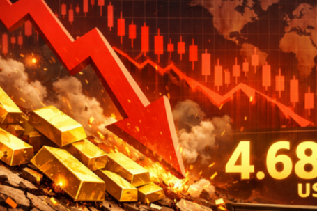 Giá vàng bốc hơi gần 1.000 USD trong hơn 1 ngày, chưa từng có trong lịch sử