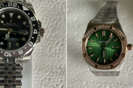 Phát hiện lô đồng hồ "nhái" thương hiệu Patek Philippe, Rolex, Hublot