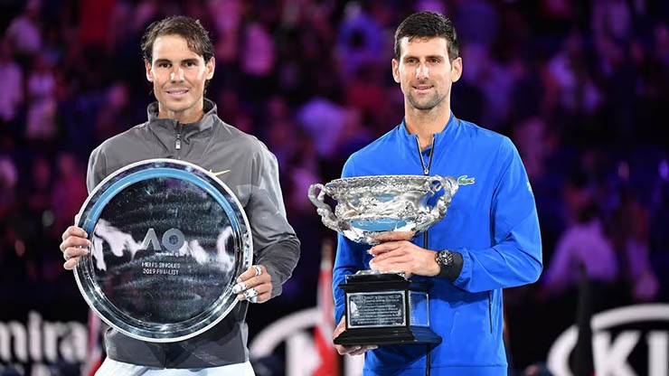 Nadal từng thất bại trước Djokovic ở chung kết Australian Open 2026