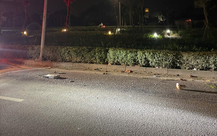 Hiện trường vụ tai nạn.