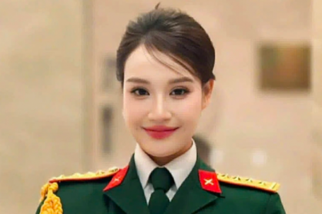 Nữ ca sĩ xinh đẹp mang quân hàm Thượng uý, là quán quân 2 cuộc thi âm nhạc lớn