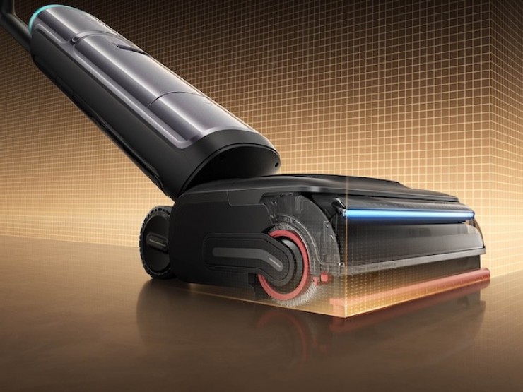 Bộ đôi máy hút bụi lau nhà và hút ẩm thông mình với AI tích hợp