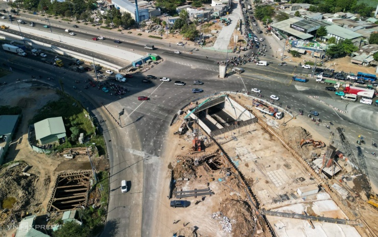 Hầm chui dài nhất nút giao An Phú trước khi thông xe - 13