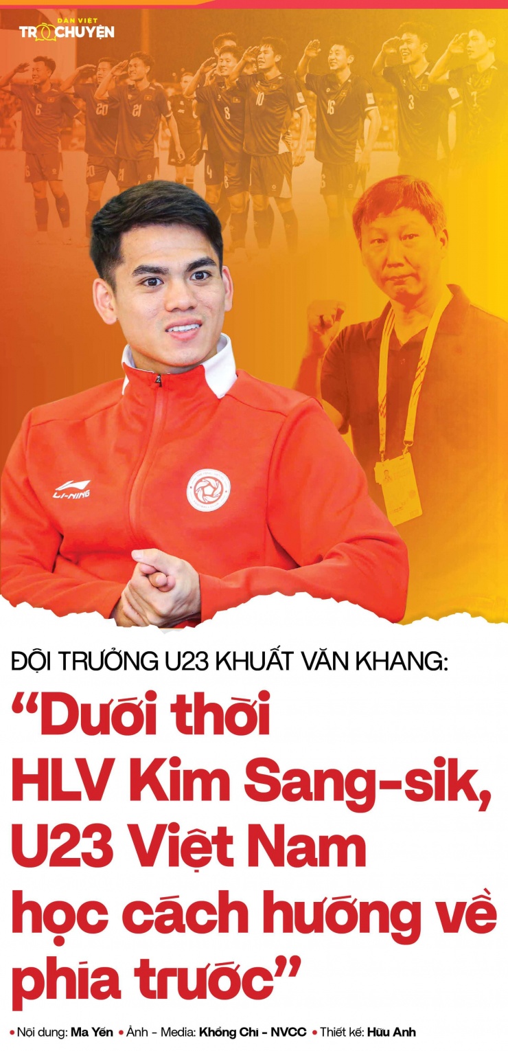 Đội trưởng U23 Khuất Văn Khang: “Dưới thời HLV Kim Sang-sik, U23 Việt Nam học cách hướng về phía trước” - 1