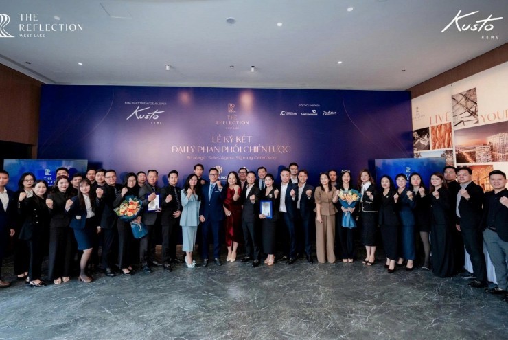 Kusto Home ký kết hợp tác chiến lược với Cen Land và Kiến Hưng phân phối dự án The Reflection West Lake
