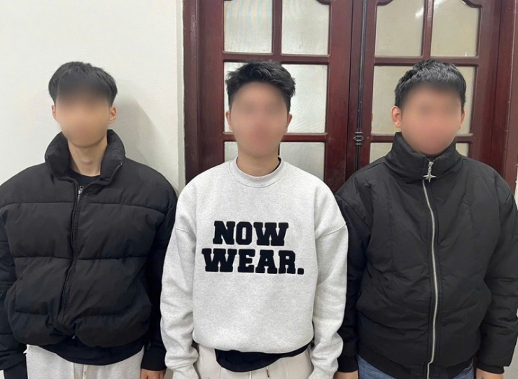 Các đối tượng bị bắt giữ.