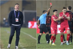 Công an Hà Nội thắng Ninh Bình 3-2, HLV Gerard tố trọng tài Malaysia phá hỏng trận đấu