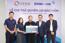 Bảo hiểm số OPES chi trả 2 tỷ đồng khách hàng mua bảo hiểm người vay vốn