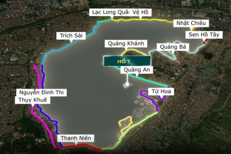 Video trực quan: Chi tiết từng tuyến đường trong dự án cải tạo hồ Tây 30.000 tỷ đồng