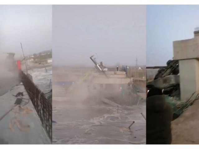 Khoảnh khắc cầu đường sắt ở Trung Quốc bất ngờ đổ sập, nhiều người thiệt mạng